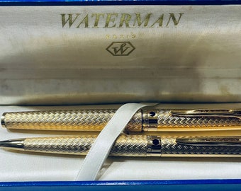 ヴィンテージ ウォーターマン 0952 1/2v 万年筆 - オレンジとブラック