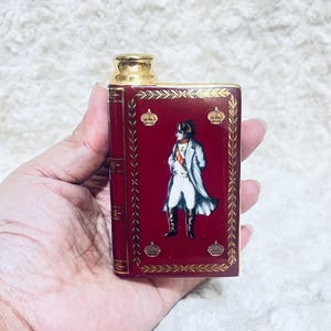 Vintage Ceramic Limoges Liquor Book Figure Display