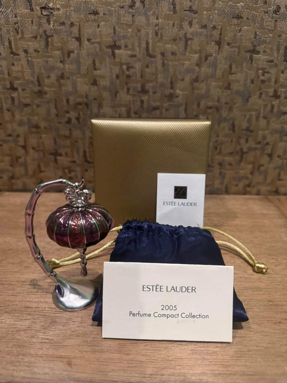 Vintage Estee Lauder Solid Perfume Pleasures Roya… - image 5