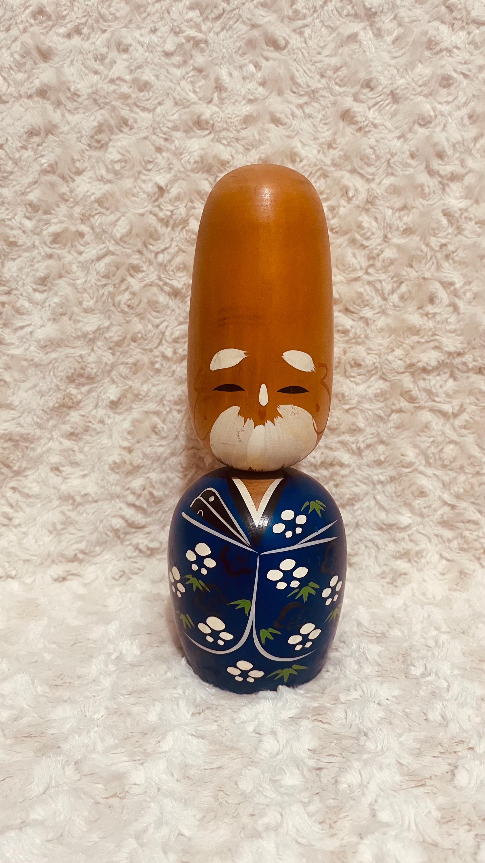 木製こけし 作家名サイン入り 木製創作こけし、サイン入り 24 cm - Etsy 日本