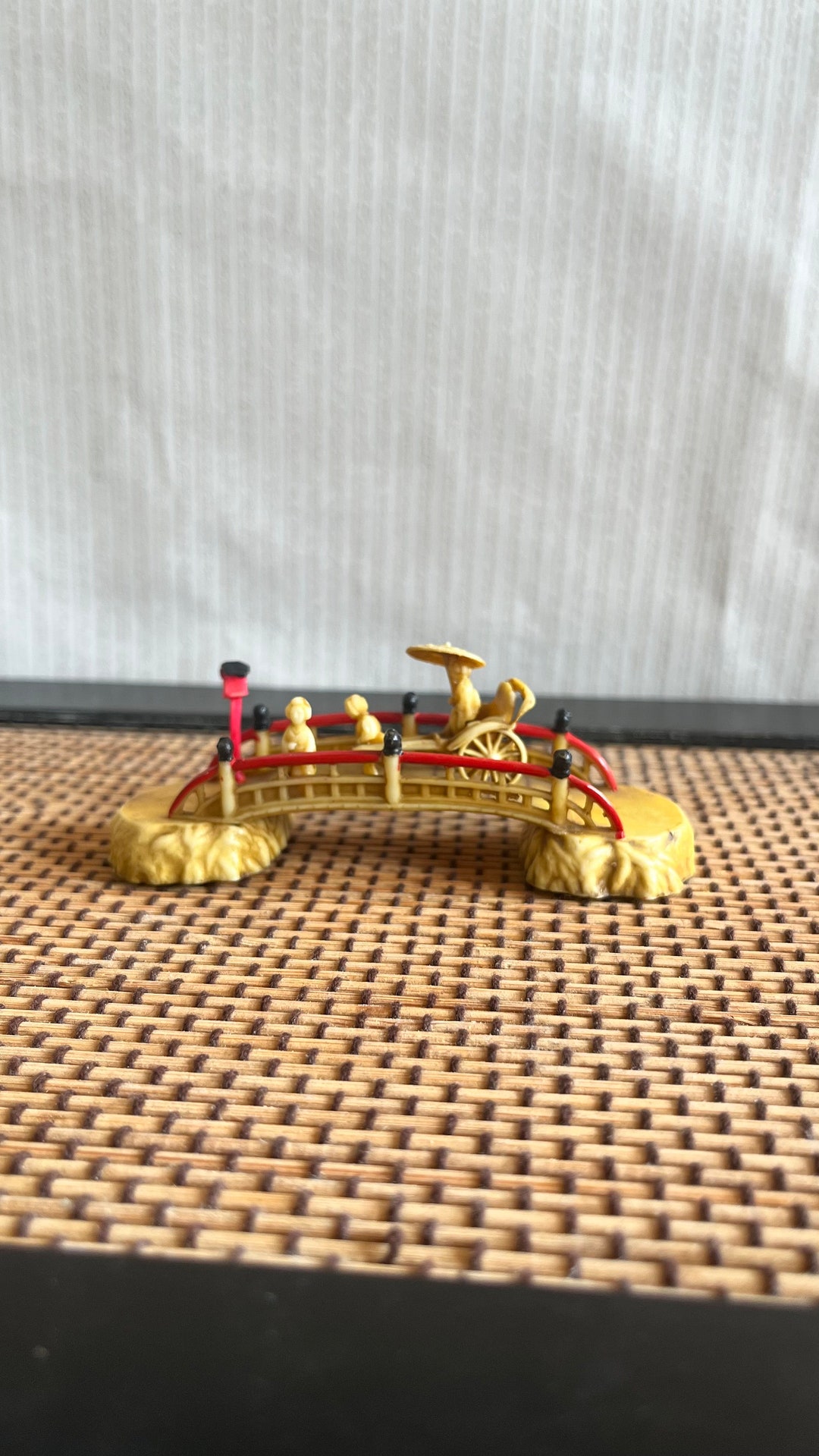 Japanese Art Deco Shell Diorama Celluloid Rickshaw on Bridge - Etsy