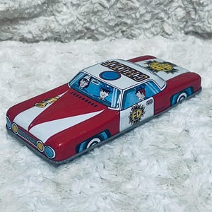 Vintage Tin Litho Fire Chief Car Japan