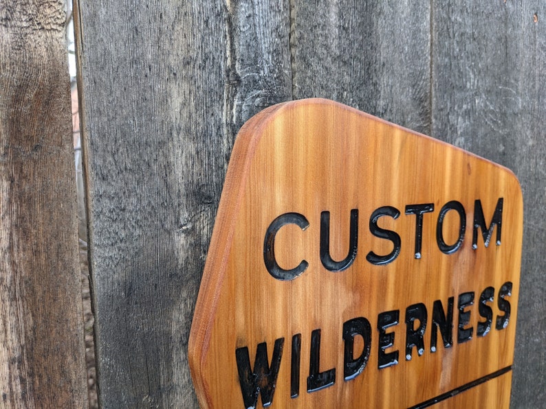 Wilderness Sign Example Custom Personalized Wilderness Sign - Etsy