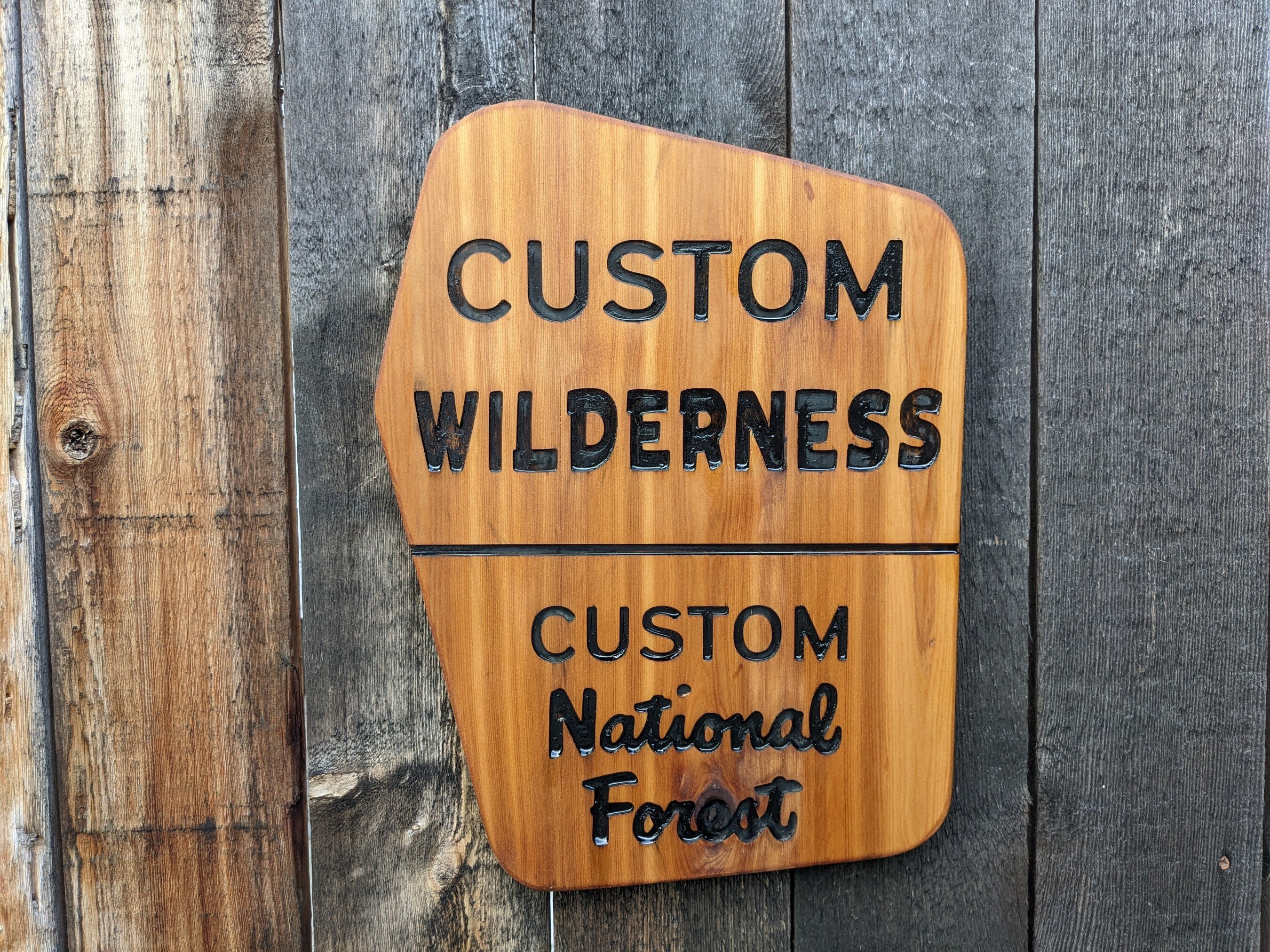 Wilderness Sign Example Custom, Personalized Wilderness Sign - Etsy