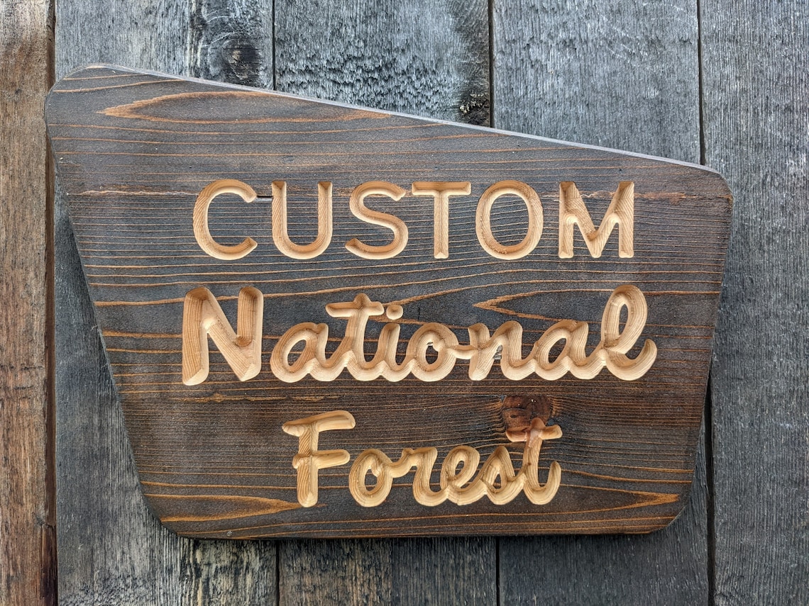 Custom National Forest Sign Etsy Custom National Forest Sign Etsy