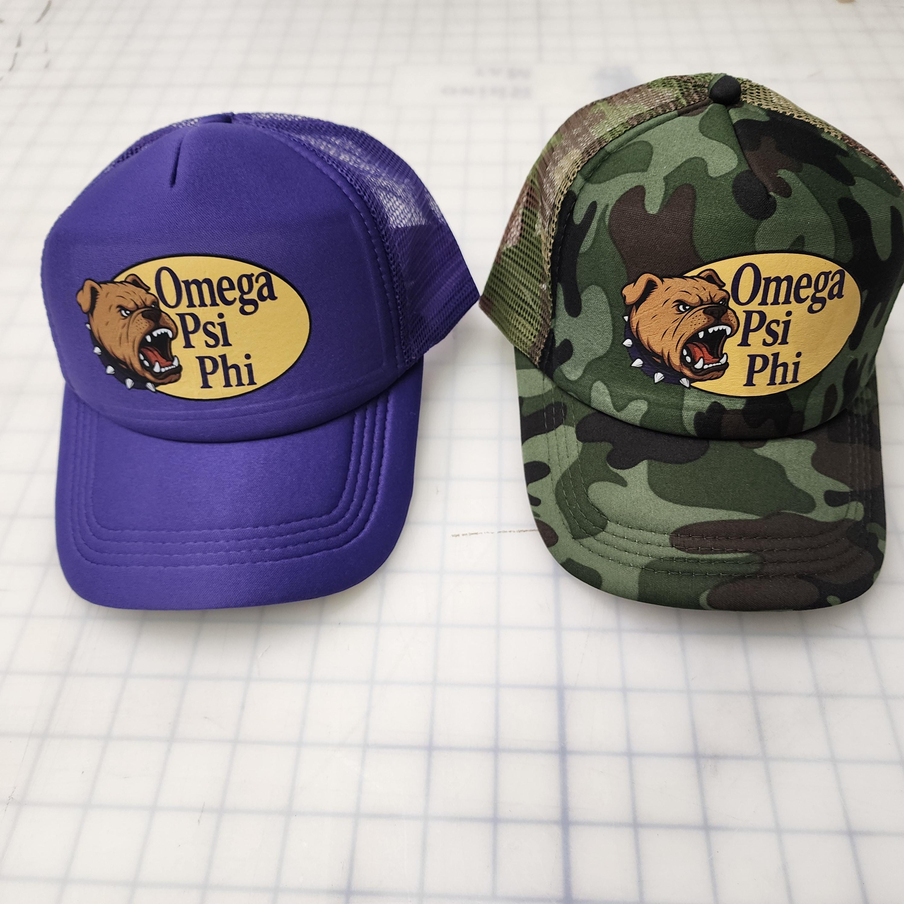 Dog Pro Bruhz Trucker Cap Purple & Gold Fraternity Style Hoodie Que Dog Apparel