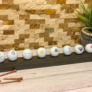 Oak Wood Golf Ball Shelf