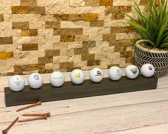 Oak Wood Golf Ball Shelf