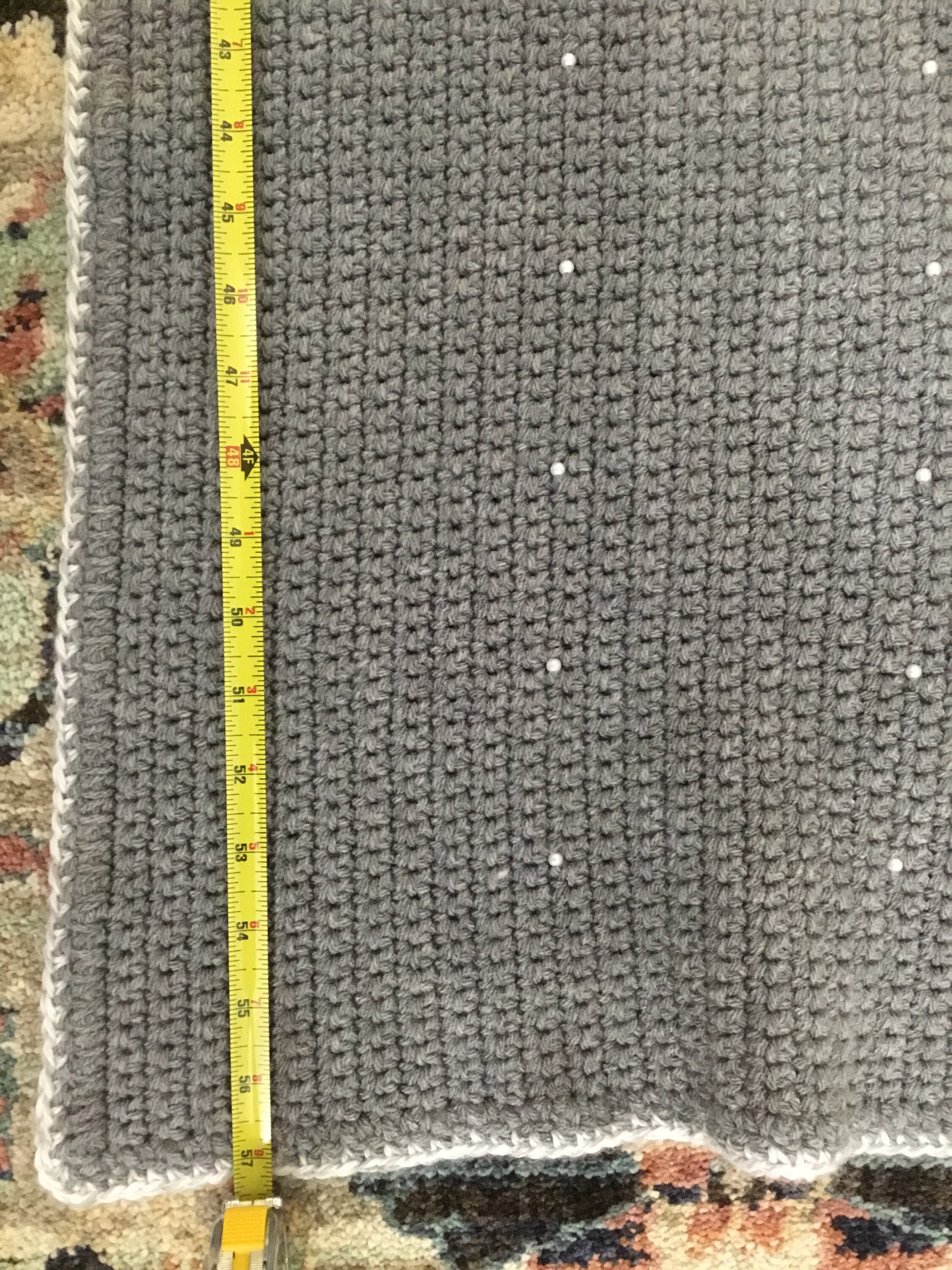 Crochet Throw / Blanket With Beads Etsy UK