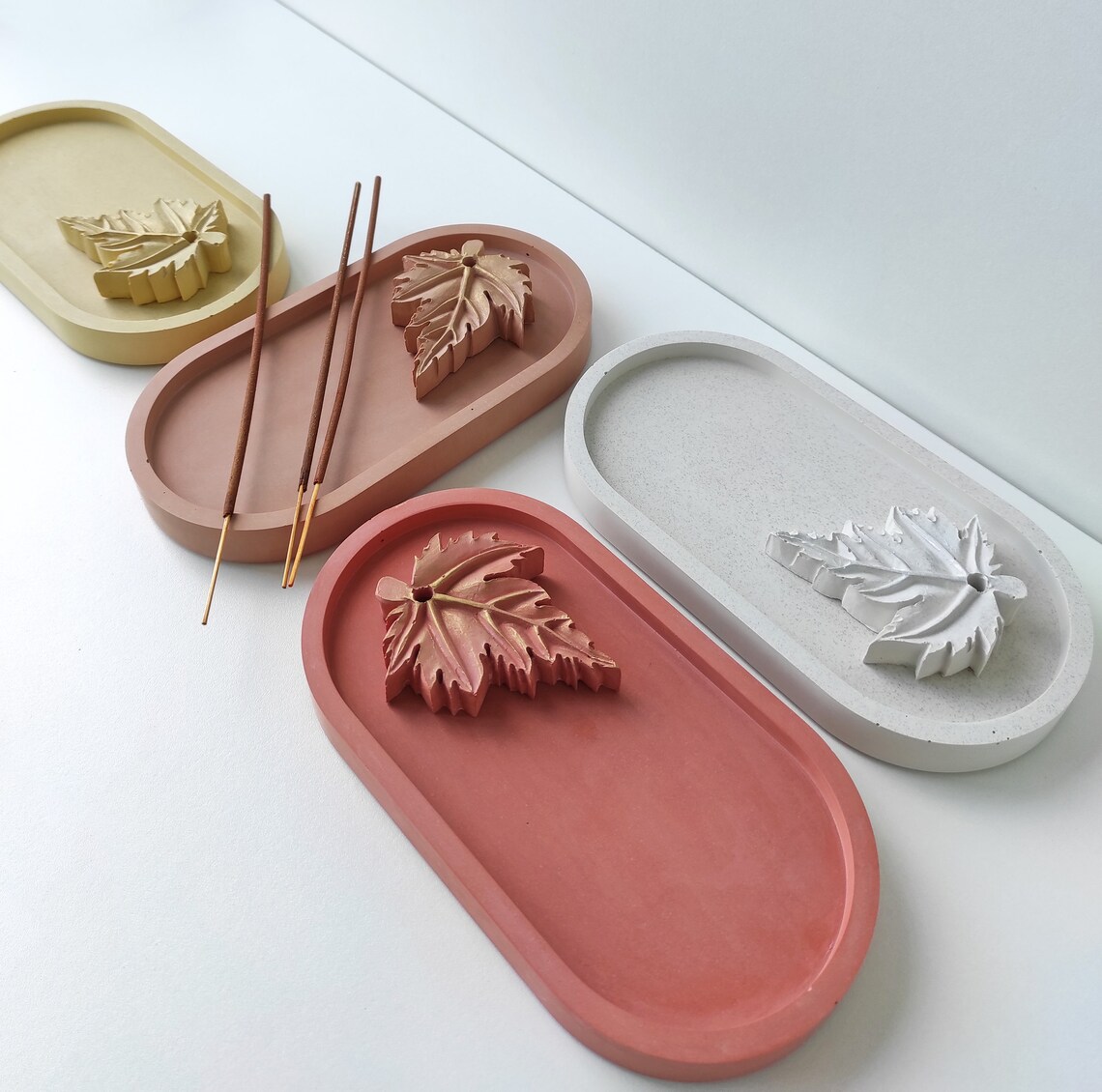 Incense stick holder Incense burner Concrete incense tray Etsy