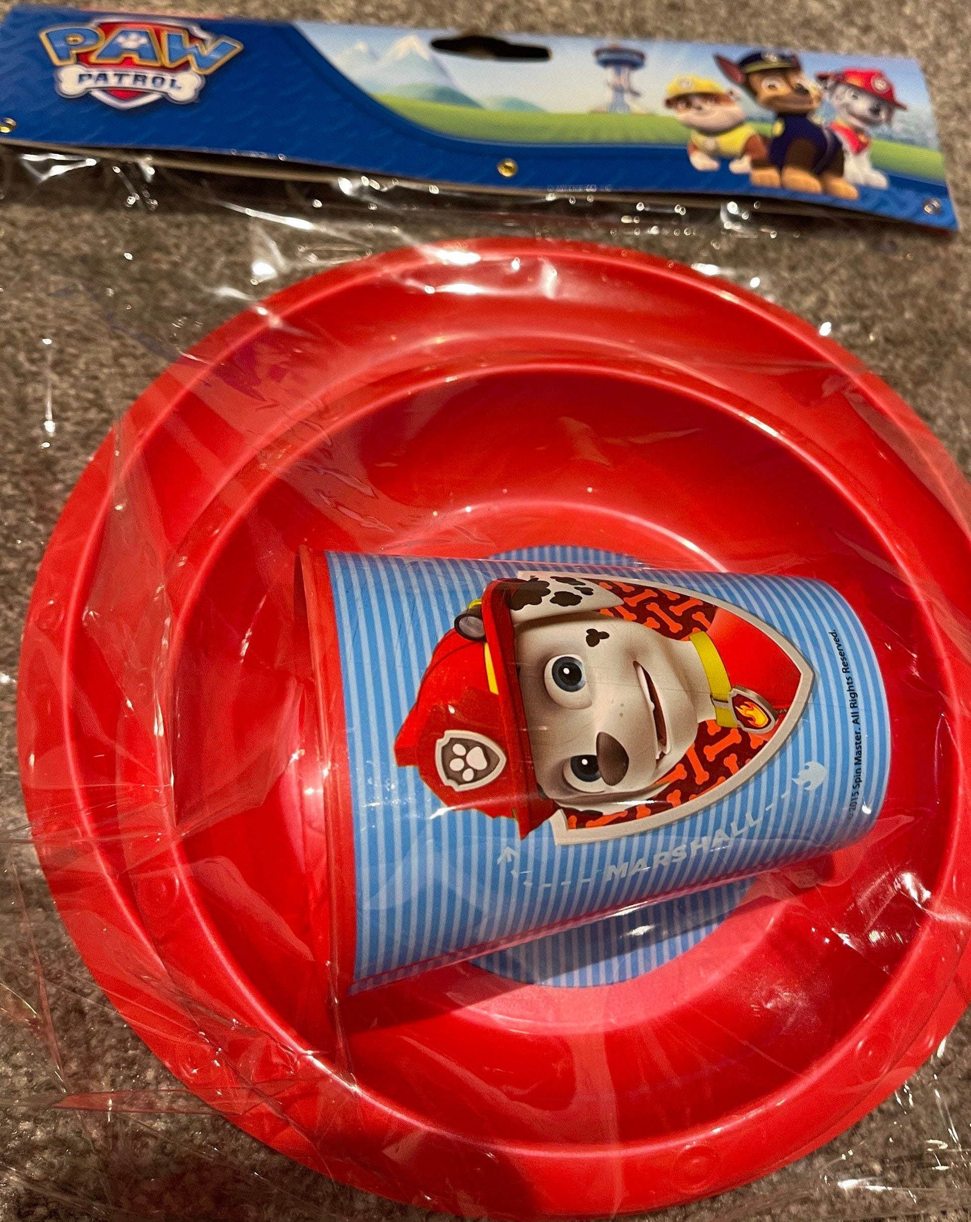 Paw Patrol Dinner Set dinner plate side plate and drinking Etsy
