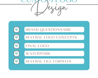Custom Logo - Logo Design - Branding - Business Branding - Branding Package - One of a Kind Logo Design - Graphic Design