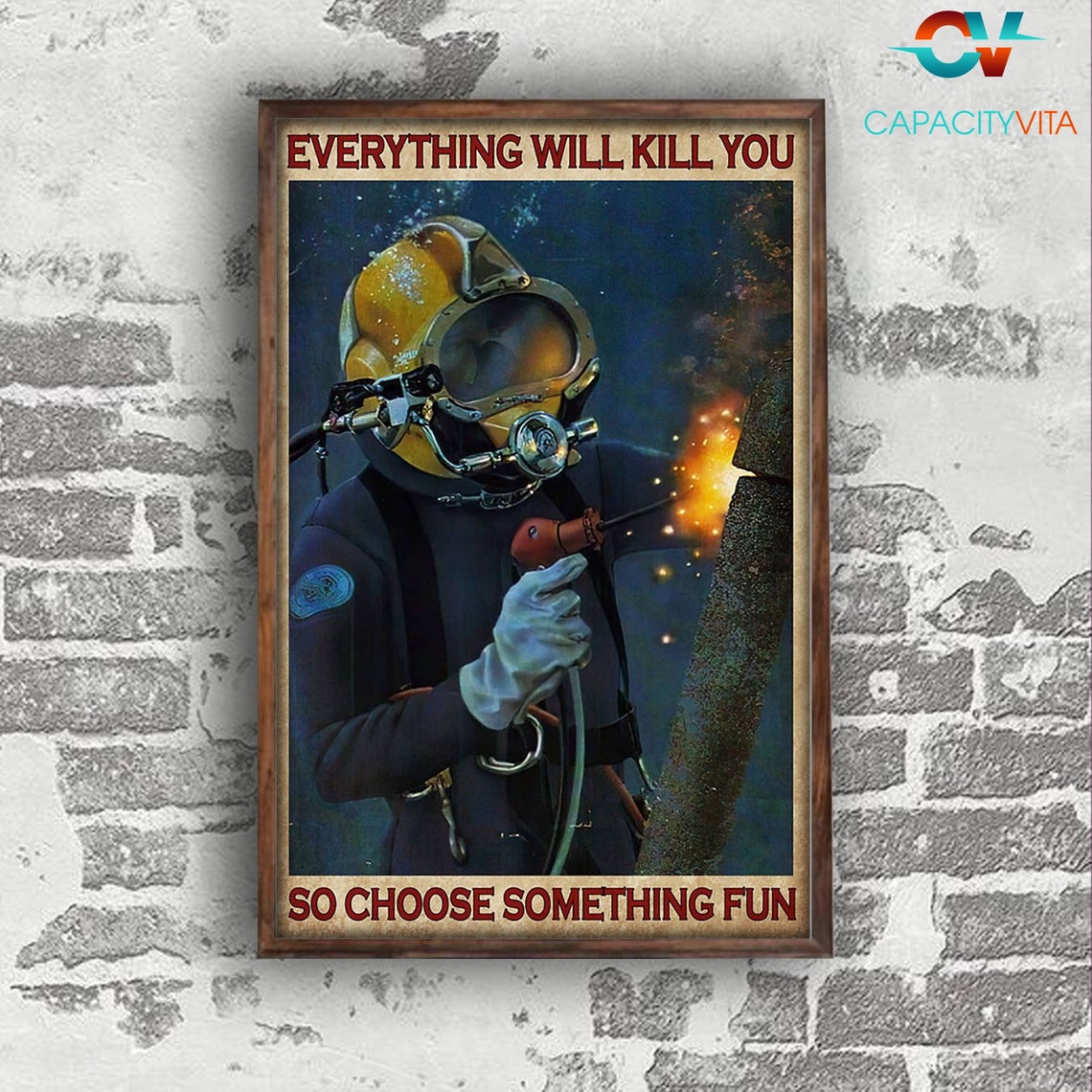 Welder Poster So Choose Something Fun Welding Poster Wall Art Etsy