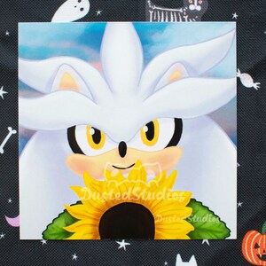 Silver Sunflower Mini Print