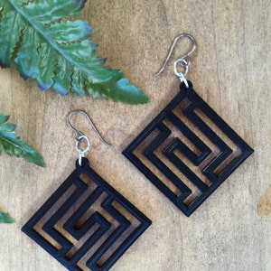 Geometric Earrings with Niobium Ear Wires Hypoallergenic Earrings for Sensitive Ears