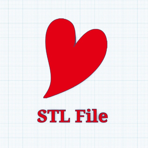 Heart Straw Topper STL File for 3D Printing  Digital Download  Valentine's Day STL