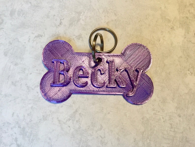 3D Printed Dog Tag Pet ID Tag Dog Collar Charm Custom Dog ID Personalized Dog Tag Pet Gift