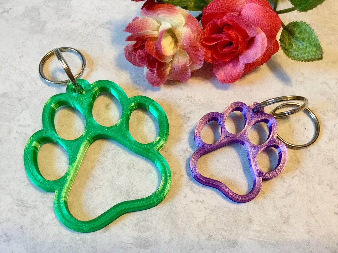 Paw Print Bangle & Pet Collar Charm Set of 2 main image 1