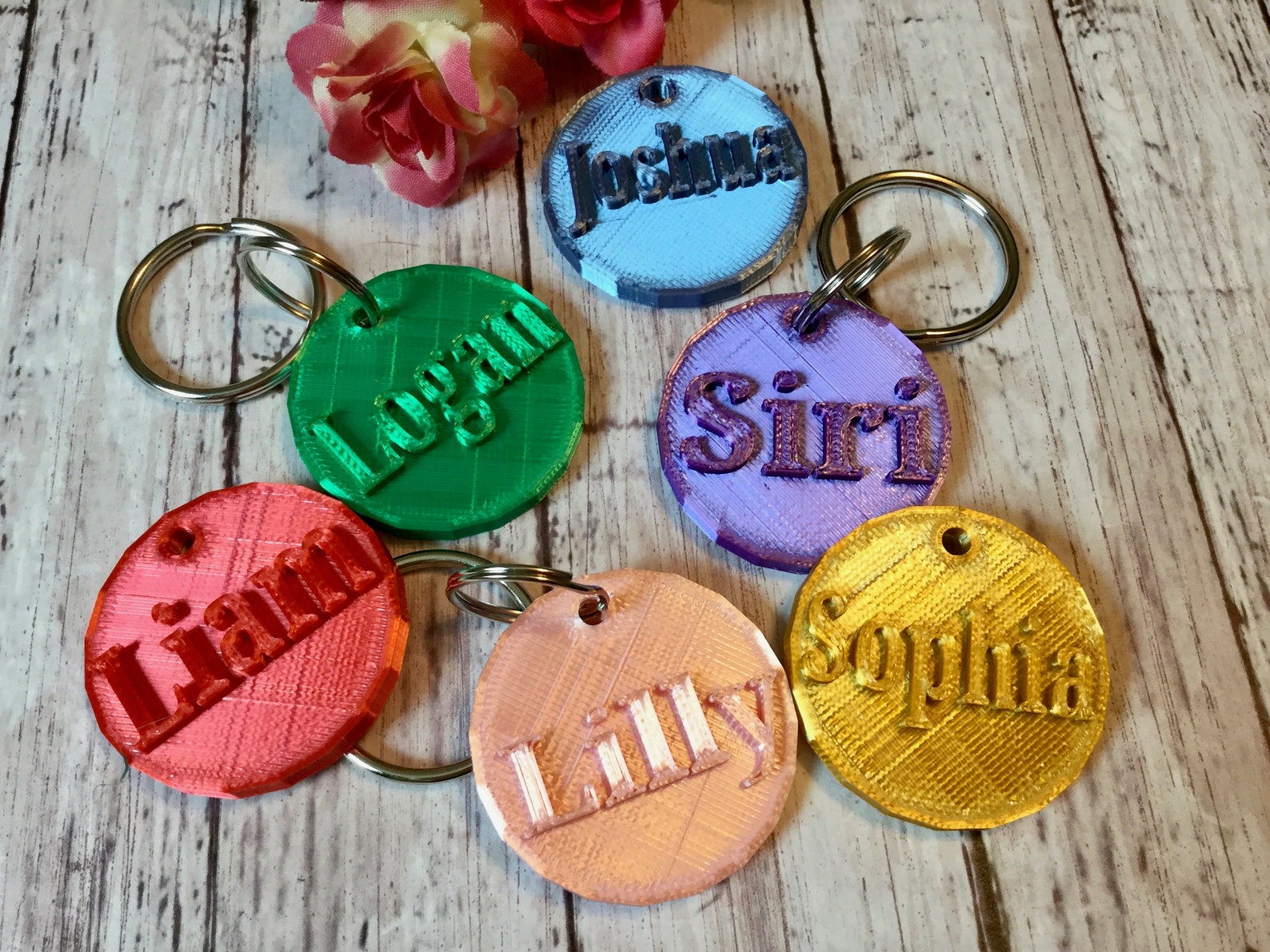 Personalized Name Keychain 3D Printed Keychain Gifts under Etsy