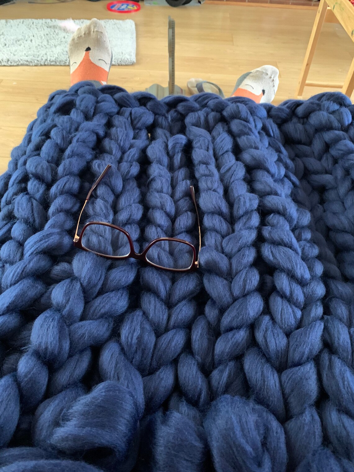 Merino Wool or Vegan Throw Etsy