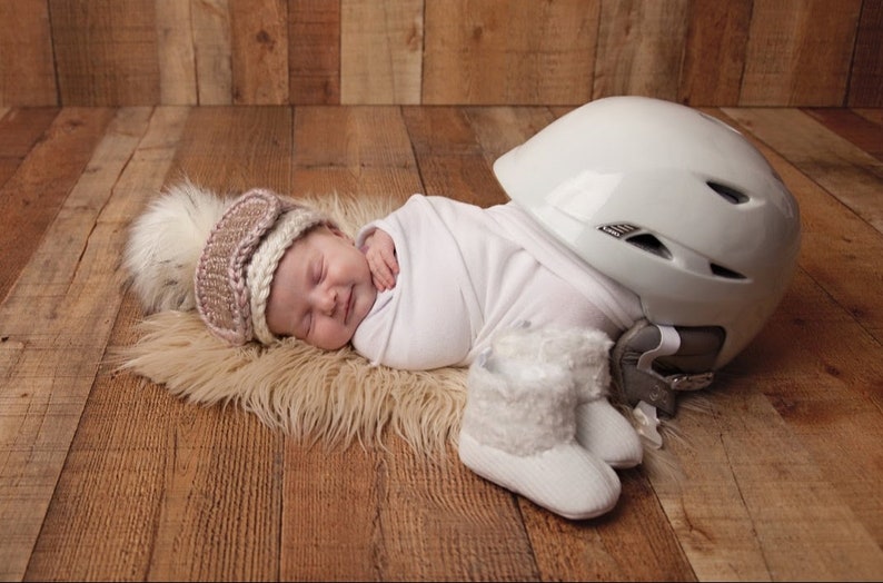 Ski Goggle Beanie / NEWBORN Ski Hats 
