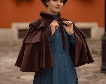 Cape "Nellie" in Edwardian Victorian vintage style One size fits all