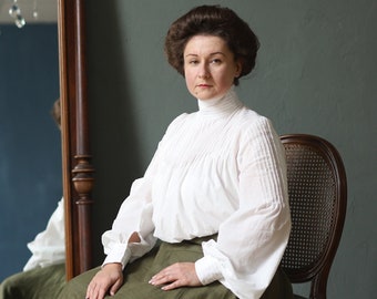 Blouse "Emmeline" in edwardian victorian style