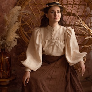 Blouse &quot;George Sand&quot; in Edwardian Victorian style