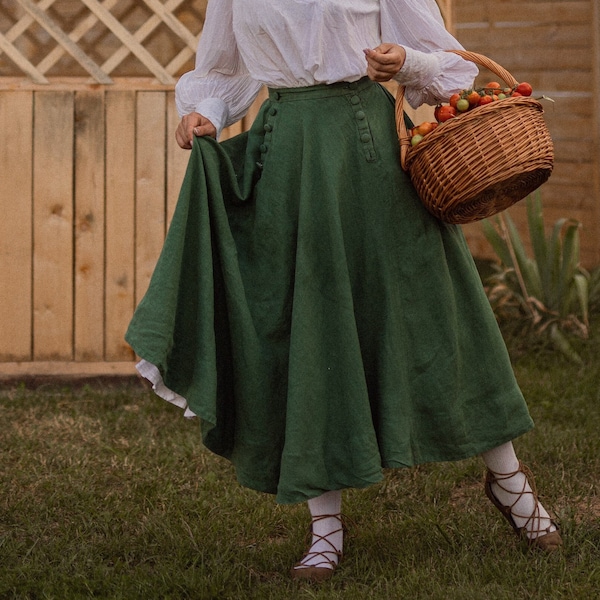 Set Rok en petticoat "Suffragette" in Edwardiaanse vintage stijl