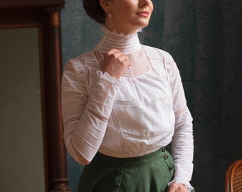 Blouse "Lily Elsie" in edwardian victorian style