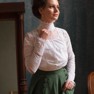 Blouse "Lily Elsie" in edwardian victorian style