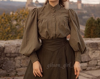 Blouse "George Sand" in edwardian victorian style