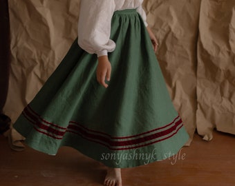 Children's skirt "Sofia" in Ukrainian traditional vintage style