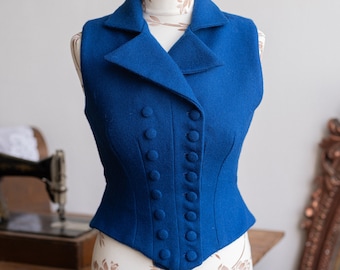 Vest "Suffragette" in Edwardian Victorian style