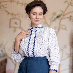 Blouse &quot;Sarah&quot; limited edition in edwardian victorian style