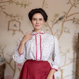 Blouse &quot;Sarah&quot; limited edition in edwardian victorian style