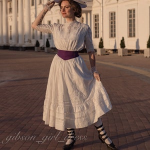 Vestido "Olympia" en estilo victoriano eduardiano