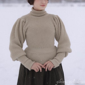 Maglione in stile edoardiano vittoriano per bicicletta da ciclismo 1897 maglione con gamba di montone