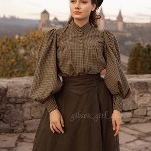 Blouse &quot;George Sand&quot; in edwardian victorian style