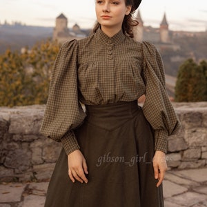 Blouse "George Sand" in edwardian victorian style