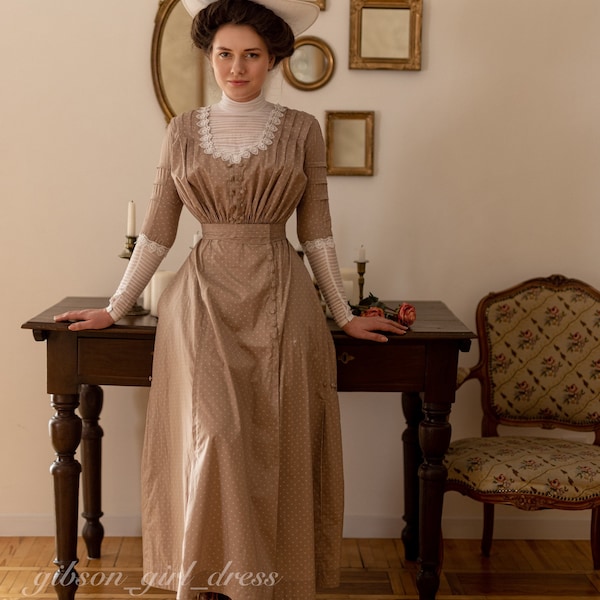 Dress "Aletta" in Edwardian Victorian style