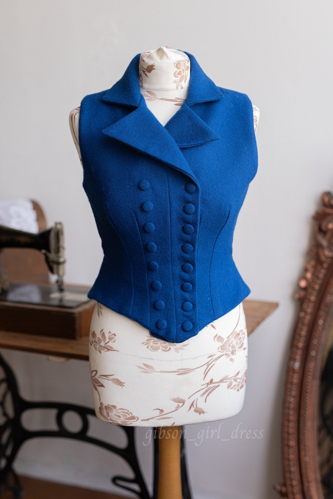Vest Suffragette in Edwardian Victorian style