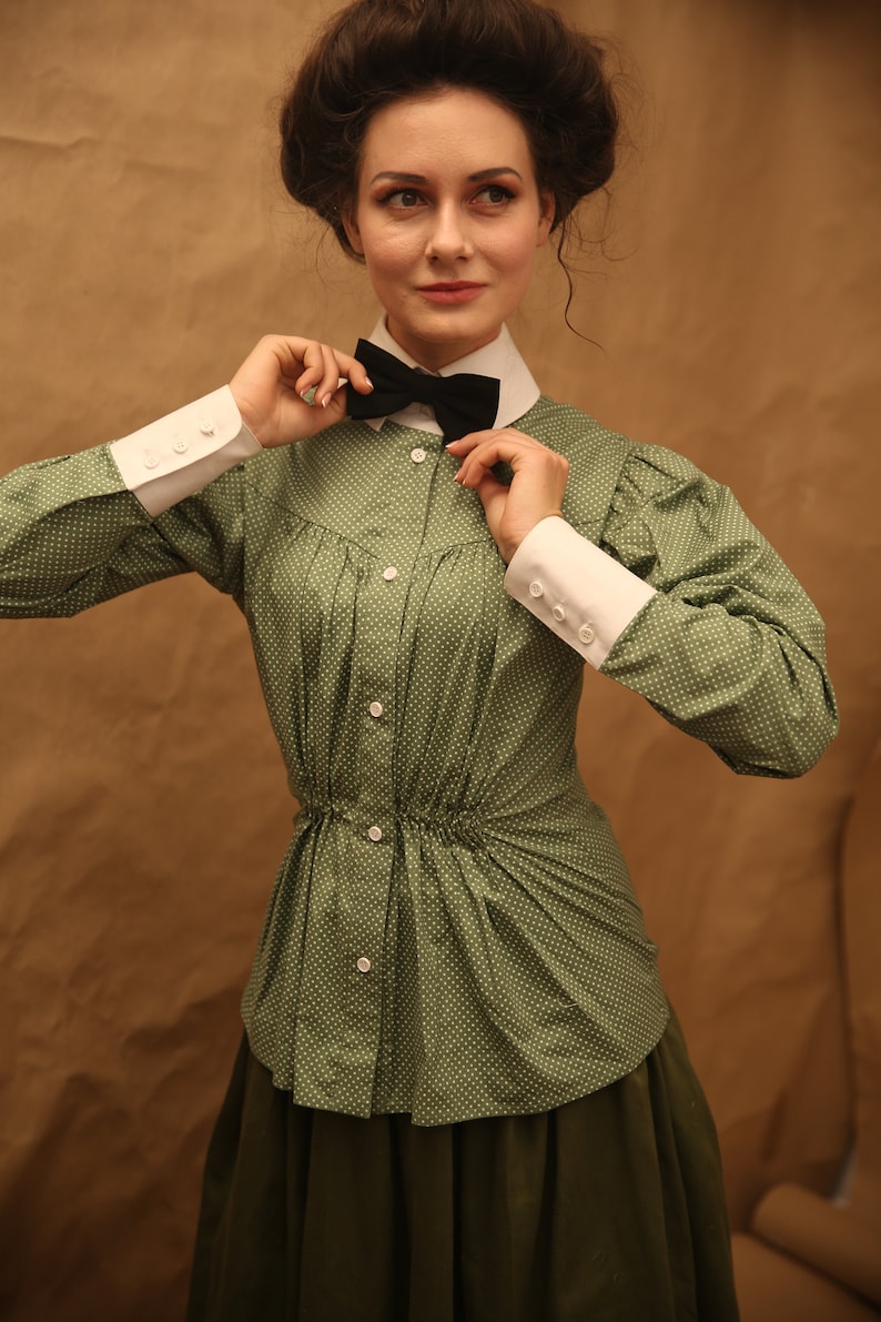 Edwardian Ladies Clothing – 1900, 1910s, Titanic Era     Blouse Suffragette