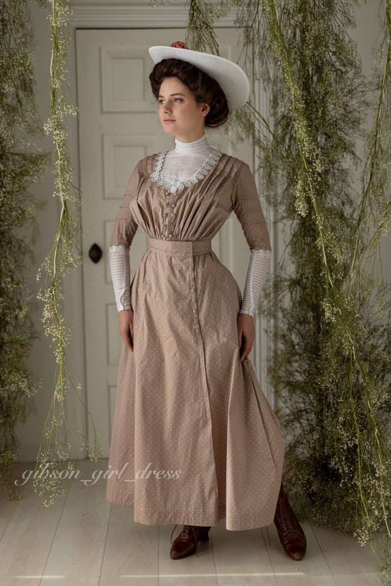 Edwardian Ladies Clothing – 1900, 1910s, Titanic Era     Dress Aletta