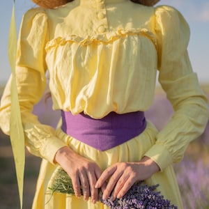 Fabric belt in victorian Edwardian style