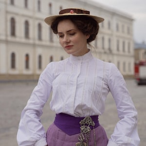 Blouse "Alice" in edwardian victorian style