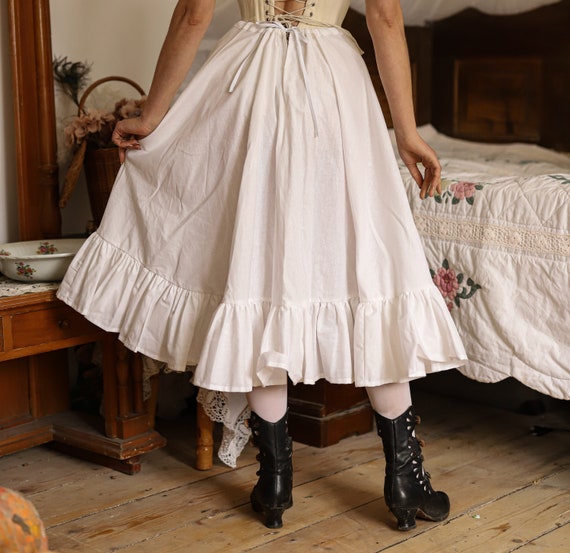 Set Skirt and Petticoat suffragette in Edwardian Vintage Style 