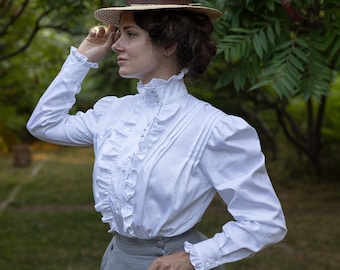 Blouse "Maud" in edwardian victorian style