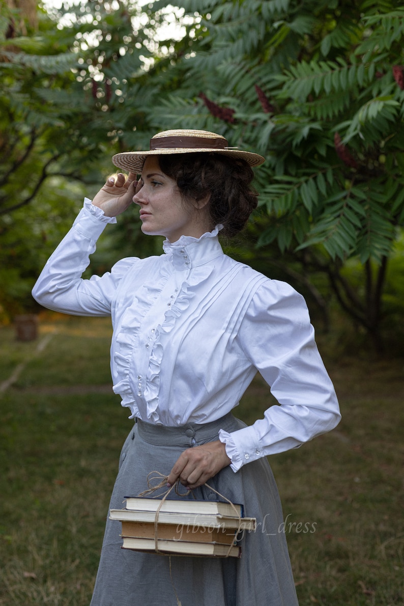 Edwardian Fashion, Clothing & Costumes 1900 – 1910s     Blouse Maud