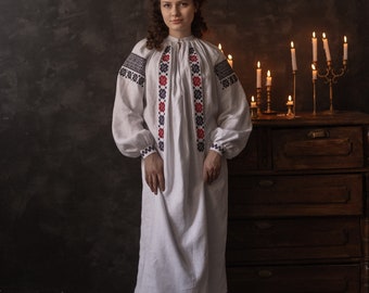 Traditional Ukrainian shirt "Podilia" with embroidery replica